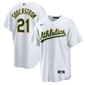 NWT Nike Oakland Athletics Soderstrom #21 Jersey White Size M New With Tags